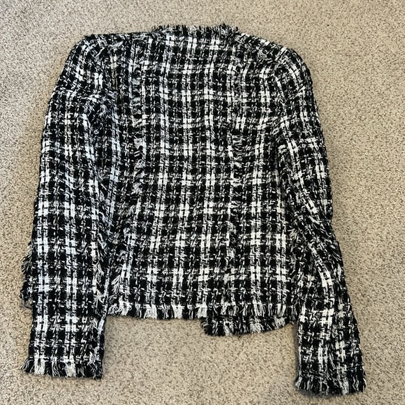 Truth & Pride Black and White Tweed Blazer, XS - Picture 11 of 16